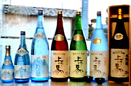 公式会社案内に掲載された上げ馬の定番酒のボトル