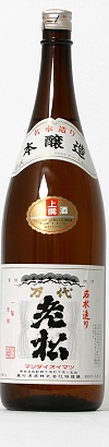 公式商品紹介に掲載された清酒「万代老松・上撰」の瓶