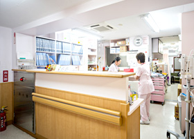 阿部病院のナースステーション