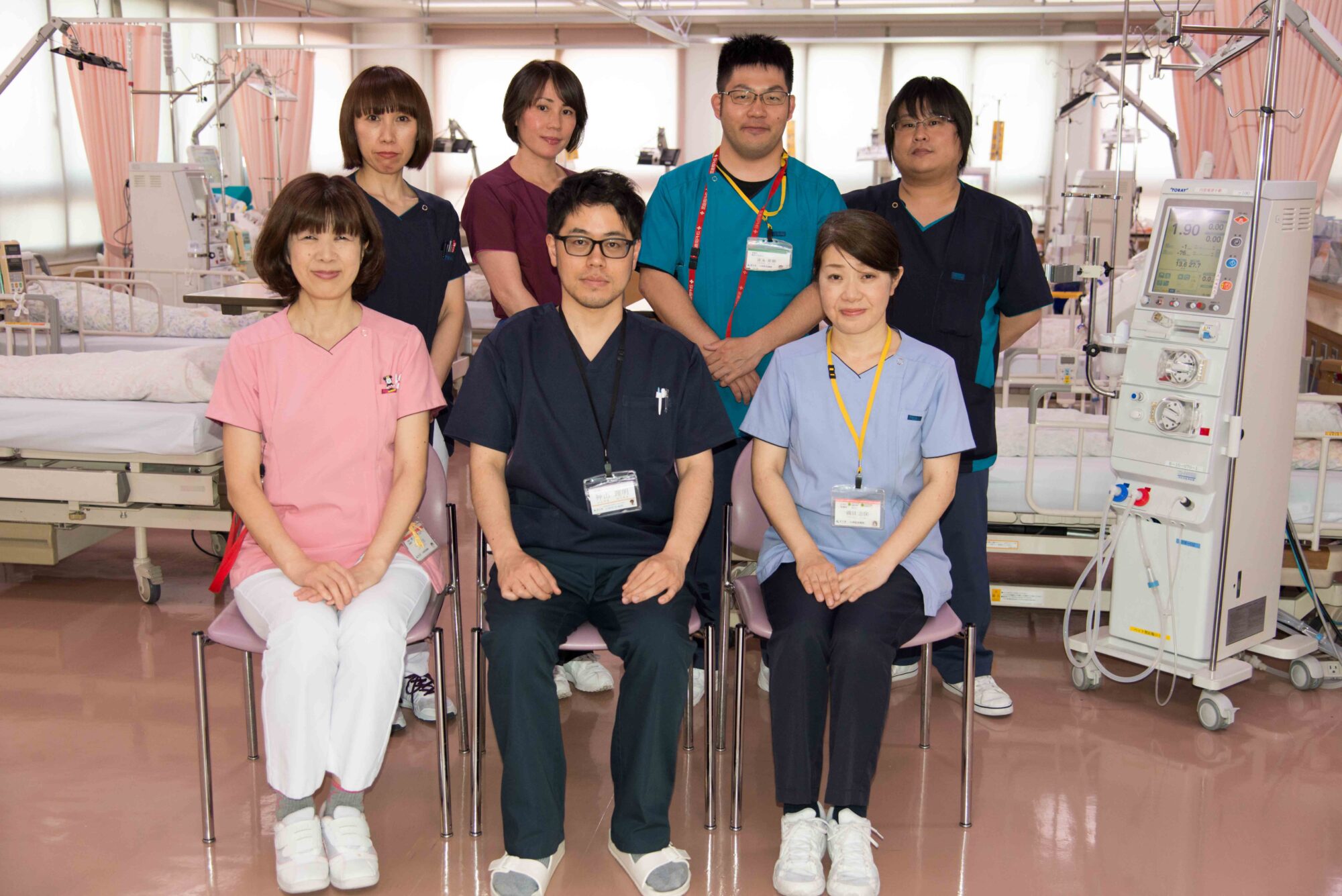 透析センターのスタッフ