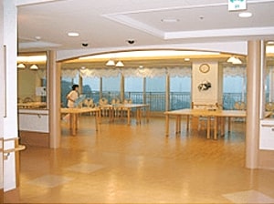 公式施設紹介の病棟食堂・デイルーム