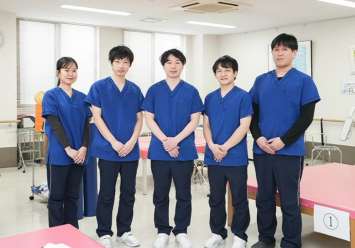 リハビリテーション室のスタッフ