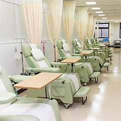 公式医療設備紹介に掲載された化学療法センター。