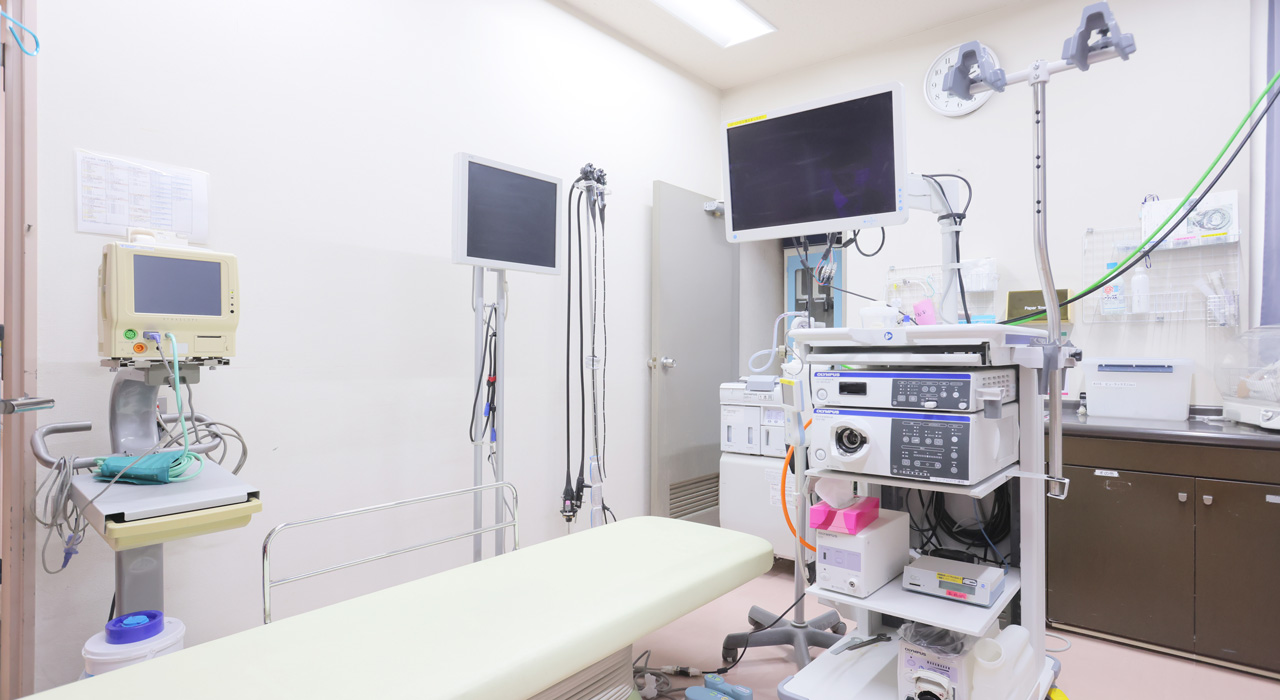 内視鏡検査機器を備えた検査室