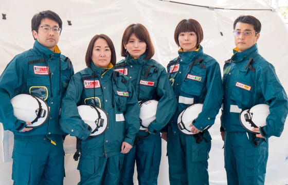 公式病院紹介に掲載される救急医療センターのスタッフ