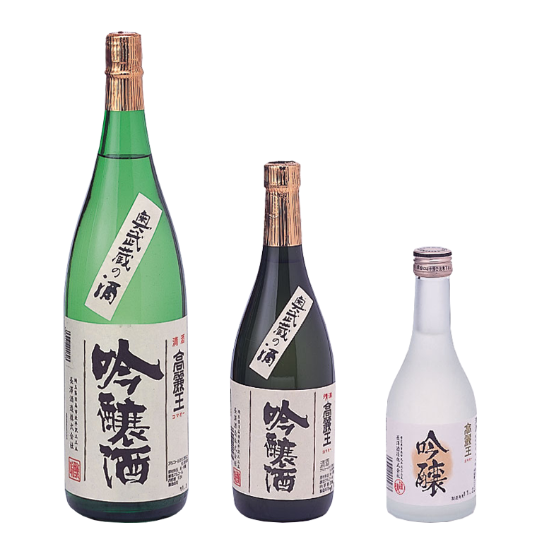 公式商品案内に掲載された高麗王吟醸酒のボトル