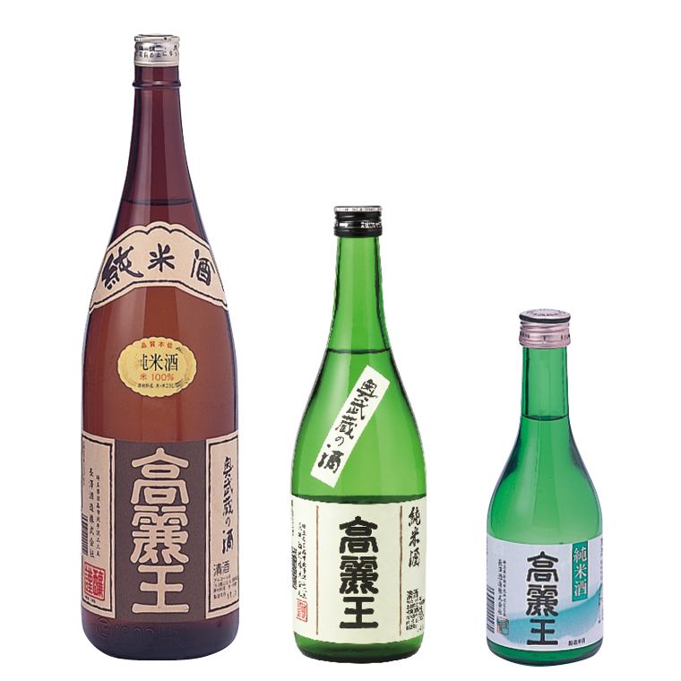 公式商品案内に掲載された高麗王純米酒のボトル
