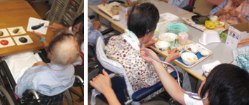 利用者の食事動作を支える訓練