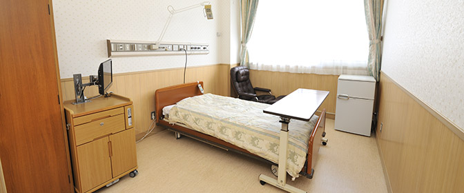 公式入院案内に掲載された個室病室の設備