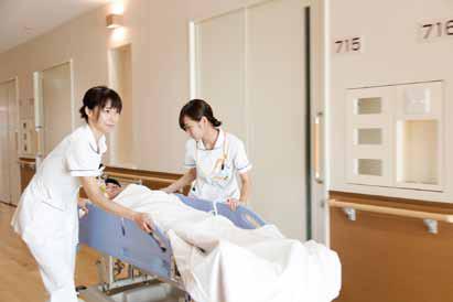 公式トップに掲載された病棟での看護の様子