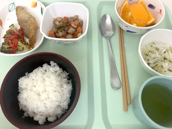 栄養管理された昼食の一例