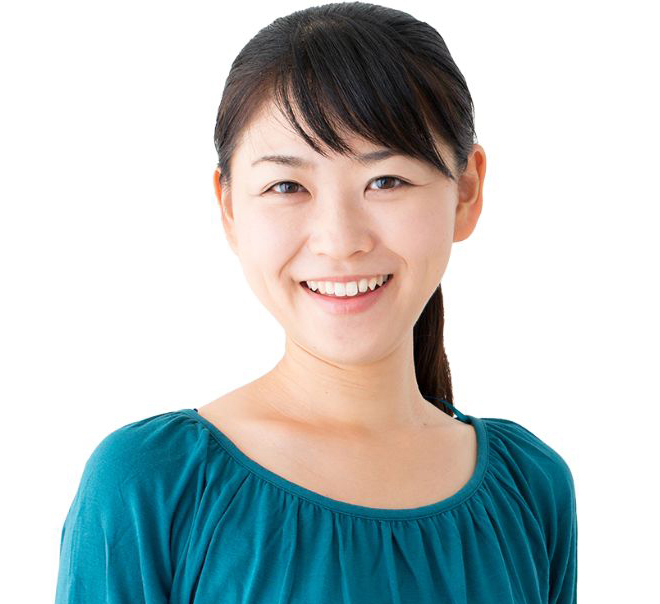 笑顔の女性