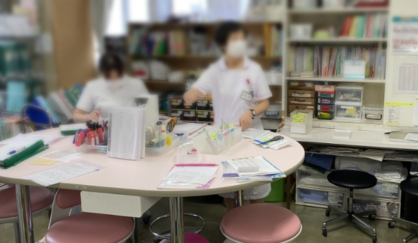 神経科土田病院の看護スタッフの仕事場