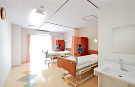 公式入院案内に掲載された2床室