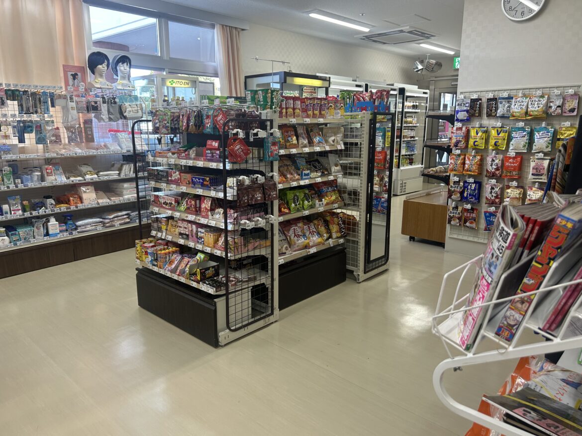 日用品と飲料を扱う院内売店