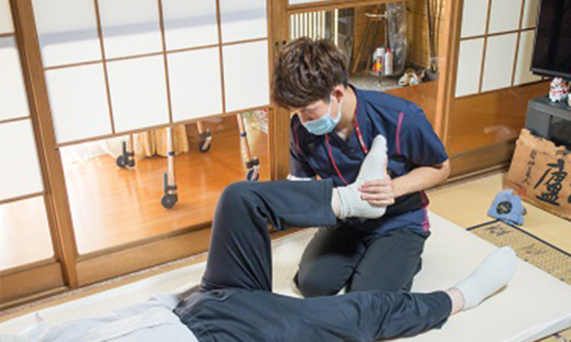 公式訪問看護ステーションページ掲載の自宅でのリハビリ支援