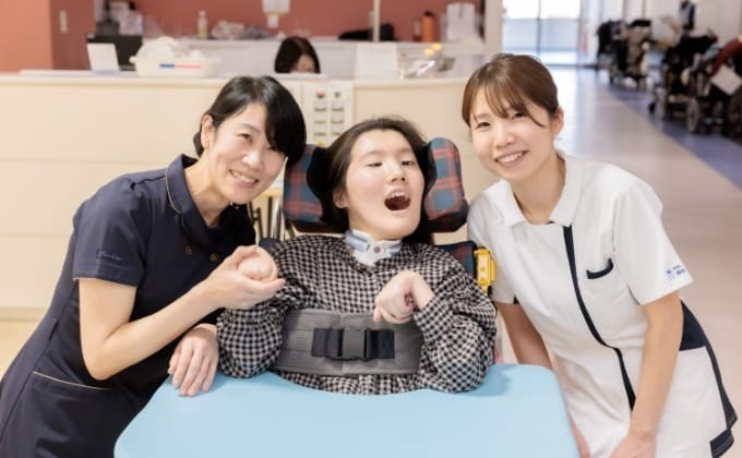 利用者と医療スタッフ