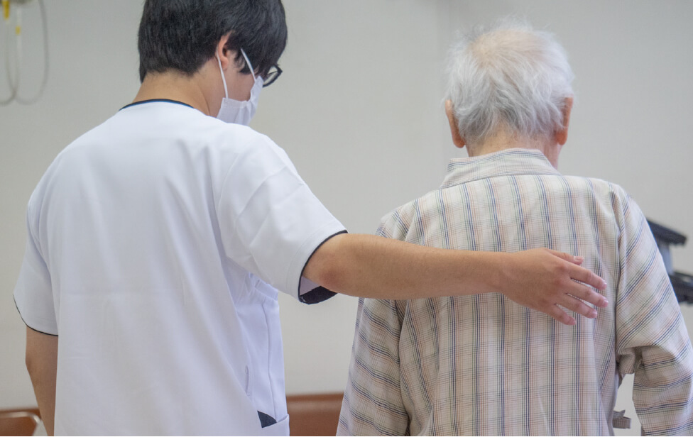 院内リハビリテーションの現場画像。