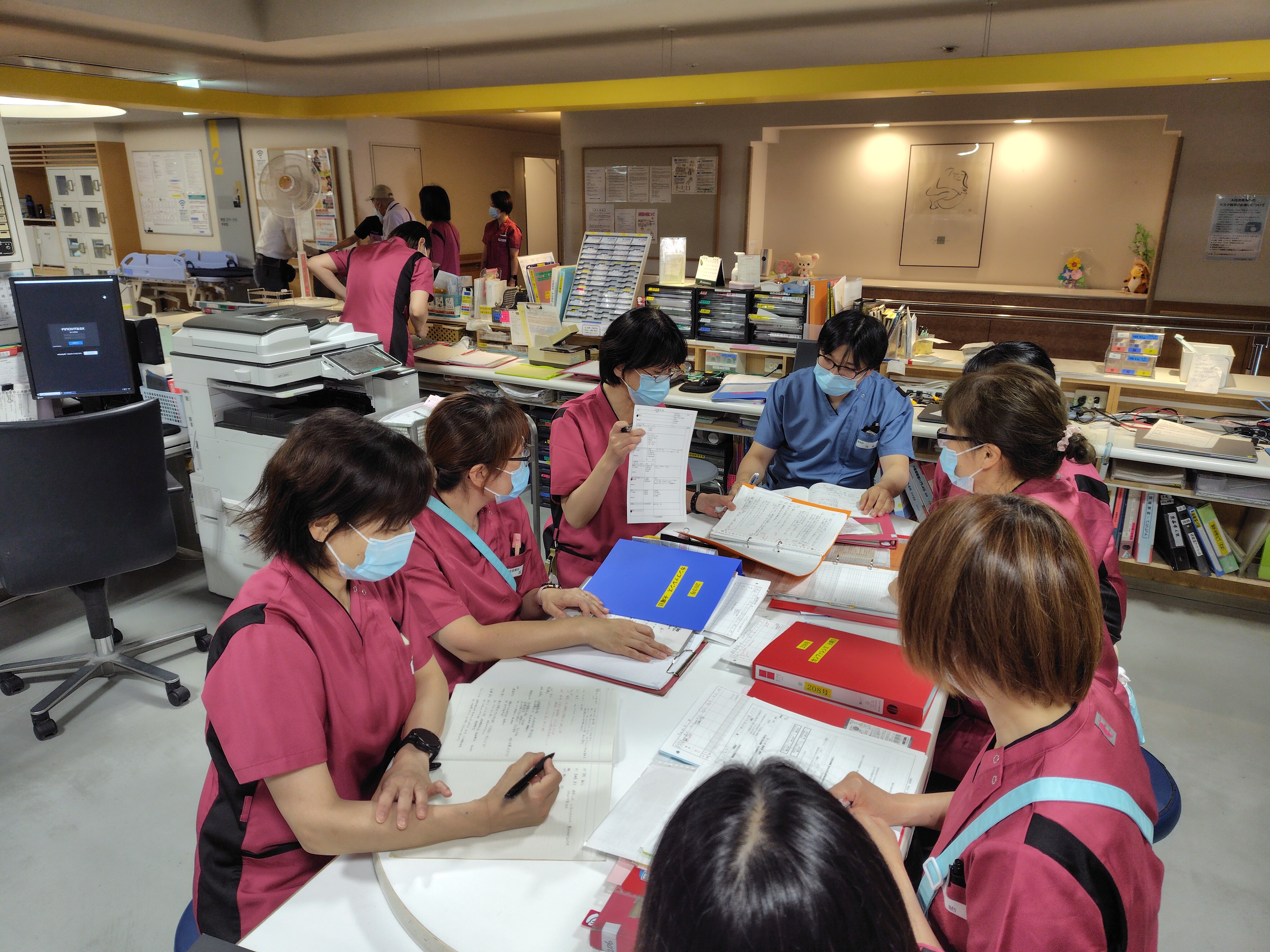 看護部ページに掲載された2階一般病棟の画像。