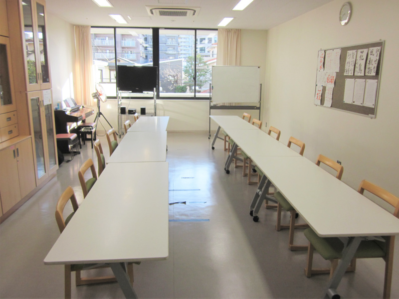 公式デイケア室ページに掲載された多目的室