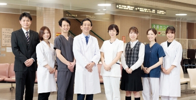 公式トップに掲載された院内の医療スタッフ