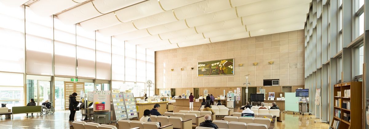 菊川市立総合病院の外来ホール