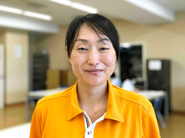 採用ページの職員インタビューに掲載された看護師イメージ。