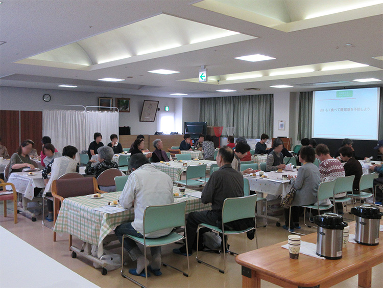 地域向け健康講座みそのカフェの会場全景