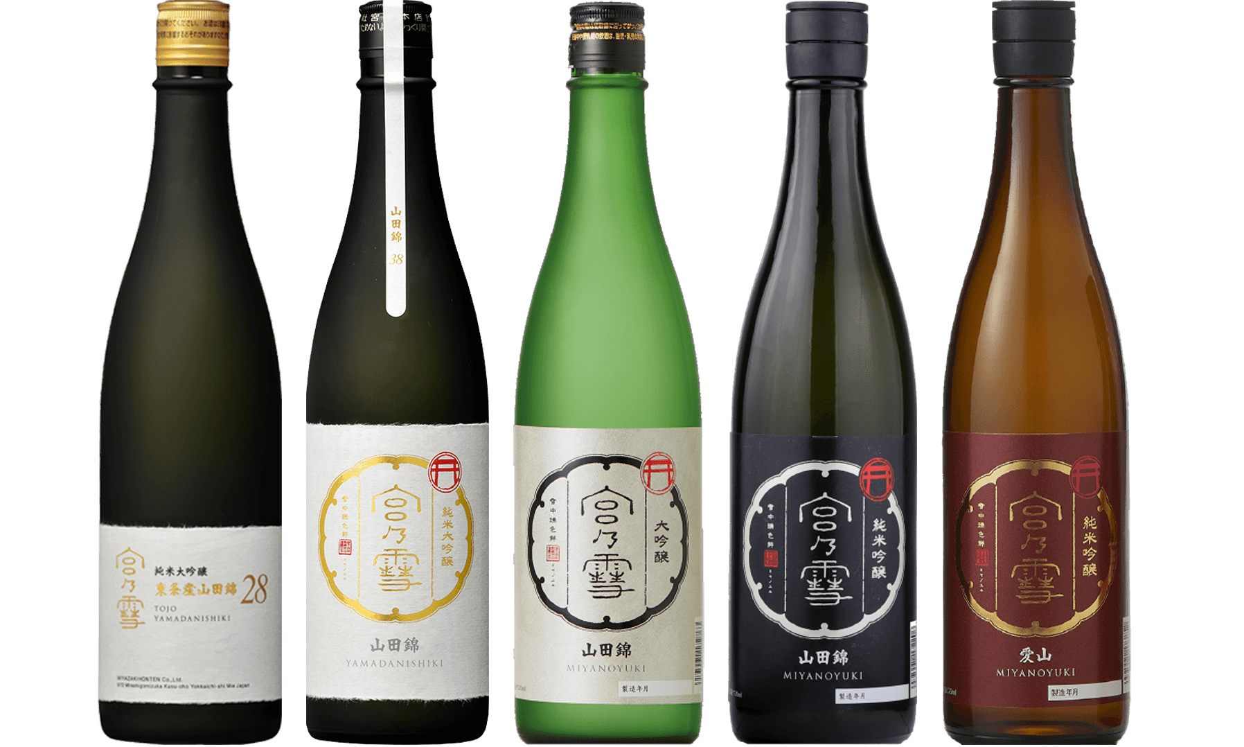 公式トップの商品紹介に掲載された宮の雪のボトル