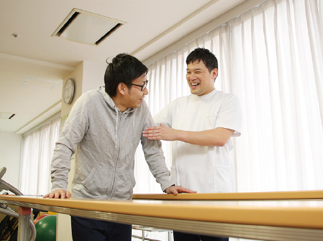 公式トップの歩行訓練