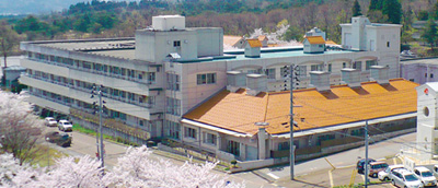 公式の病院概要に掲載された田宮病院の外観。