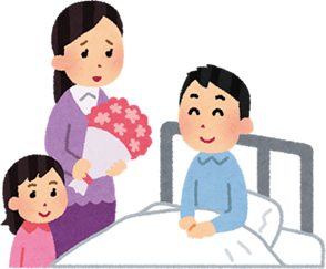 入院・面会案内ページ由来の病室文脈画像。