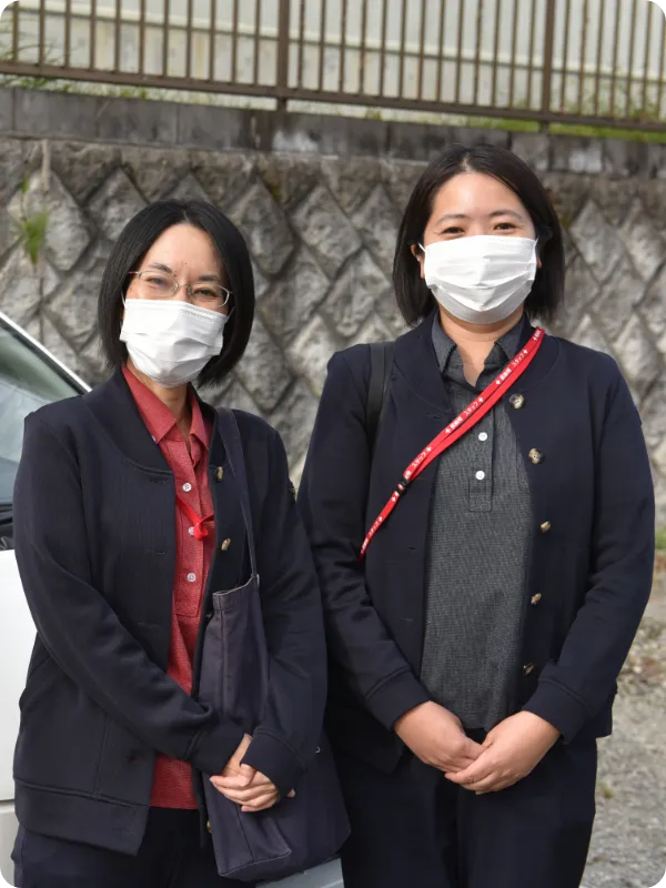 訪問看護に向かう丹沢病院のスタッフ