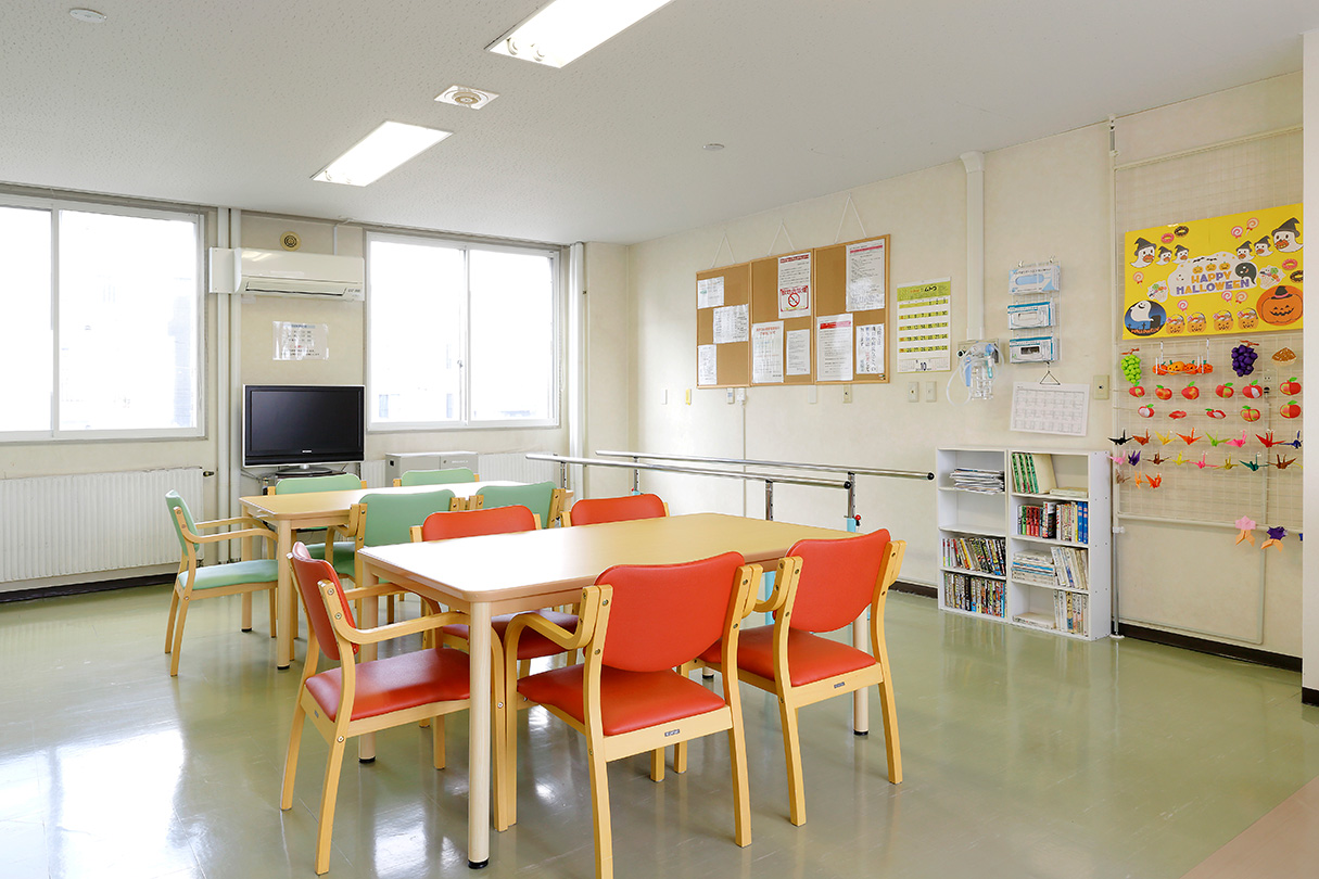 入院案内ページに掲載された院内写真。